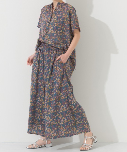 OMNES（オムネス）の「コットンボイルギャザーワイドパンツ（その他パンツ・レディース・レッド/イエロー/ブルー系その他/オリーブ/ブラック/ブルー・FREE）」の14枚目の写真