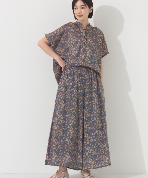 OMNES（オムネス）の「コットンボイルギャザーワイドパンツ（その他パンツ・レディース・レッド/イエロー/ブルー系その他/オリーブ/ブラック/ブルー・FREE）」の15枚目の写真