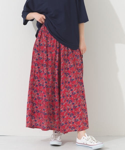 OMNES（オムネス）の「コットンボイルギャザーワイドパンツ（その他パンツ・レディース・レッド/イエロー/ブルー系その他/オリーブ/ブラック/ブルー・FREE）」の16枚目の写真