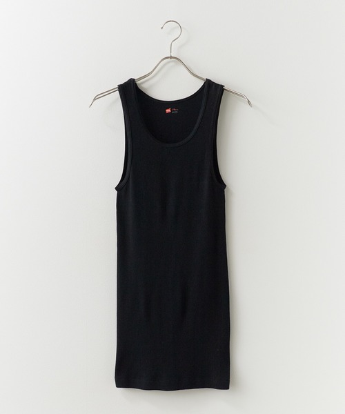 HANES（ヘインズ）の「Hanes/ヘインズ 2P Pack A-Shirt 2枚入りパック リブタンクトップ 2026年春夏（タンクトップ・メンズ・その他/ブラック/ヘザーグレー/ホワイト・S/M/L）」の19枚目の写真