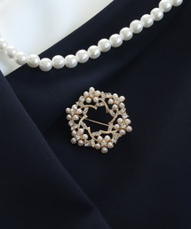 abaskdesign（アバスクデザイン）の「選べるパールモチーフブローチ（ブローチ/コサージュ）」