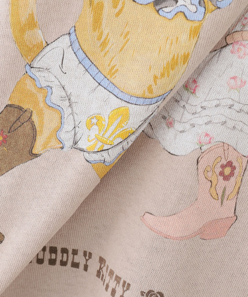 OPEN Yy（オープンワイワイ）の「【OPEN YY / オープンワイワイ】 Knitted PET CLUB KITTY PARTY TEE（Tシャツ/カットソー・レディース・ブルー系その他/ベージュ・MEDIUM/SMALL）」の10枚目の写真