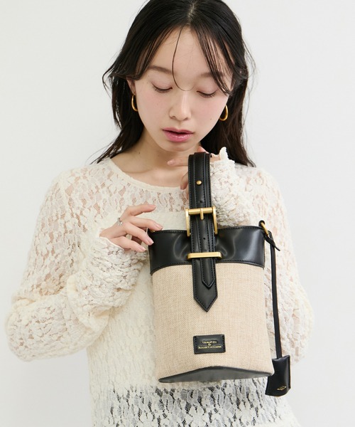 ジョルジュ・ブラック、静物、海外超希少レゾネ、新品額付 George Cinq(ジョルジュサンク)】BELED BACKET BAG（S）/WEB限定