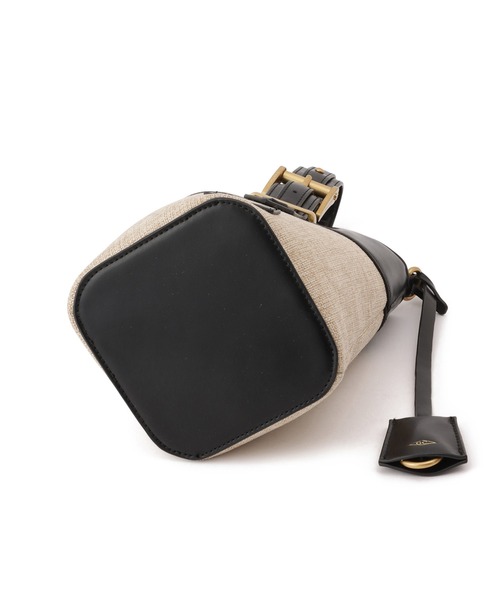 le cercle ADAM ET ROPE'(ルセルクルアダムエロペ)の「【George Cinq(ジョルジュサンク)】BELED BACKET BAG(S)/WEB限定(ショルダーバッグ・レディース・キャメル/ブラック系その他2/ブラック・FREE)」の12枚目の写真