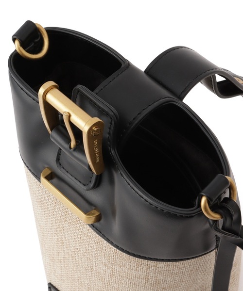 le cercle ADAM ET ROPE'(ルセルクルアダムエロペ)の「【George Cinq(ジョルジュサンク)】BELED BACKET BAG(S)/WEB限定(ショルダーバッグ・レディース・キャメル/ブラック系その他2/ブラック・FREE)」の15枚目の写真