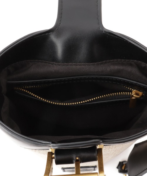 le cercle ADAM ET ROPE'(ルセルクルアダムエロペ)の「【George Cinq(ジョルジュサンク)】BELED BACKET BAG(S)/WEB限定(ショルダーバッグ・レディース・キャメル/ブラック系その他2/ブラック・FREE)」の17枚目の写真