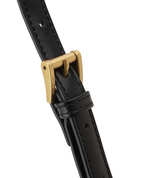 le cercle ADAM ET ROPE'(ルセルクルアダムエロペ)の「【George Cinq(ジョルジュサンク)】BELED BACKET BAG(S)/WEB限定(ショルダーバッグ・レディース・キャメル/ブラック系その他2/ブラック・FREE)」の11枚目の写真