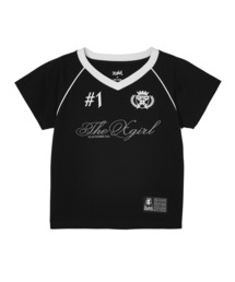 X-girl（エックスガール）の「THE X-GIRL UNIFORM S/S BABY TEE（Tシャツ/カットソー）」