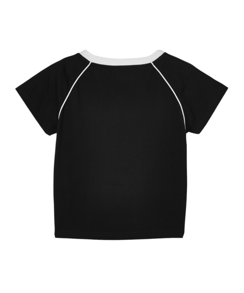 X-girl（エックスガール）の「THE X-GIRL UNIFORM S/S BABY TEE（Tシャツ/カットソー・レディース・ブラック/ホワイト/レッド・S/M）」の7枚目の写真