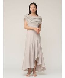 SNIDEL | ドレープケープマーメイドドレス(ドレス)