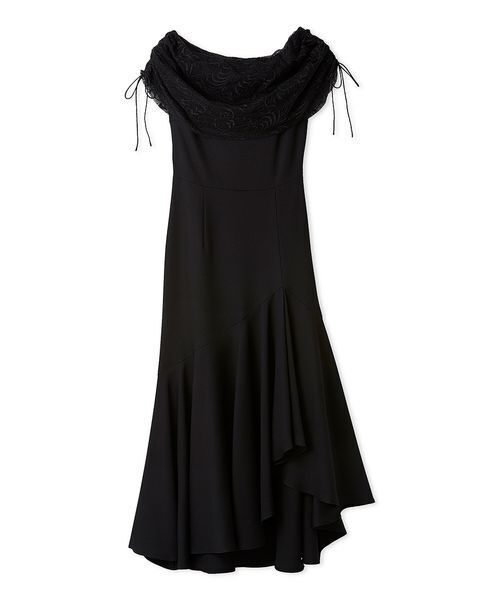 SNIDEL（スナイデル）の「ドレープケープマーメイドドレス（ドレス・レディース・イエロー/グレー/ブラック・1/0）」の2枚目の写真