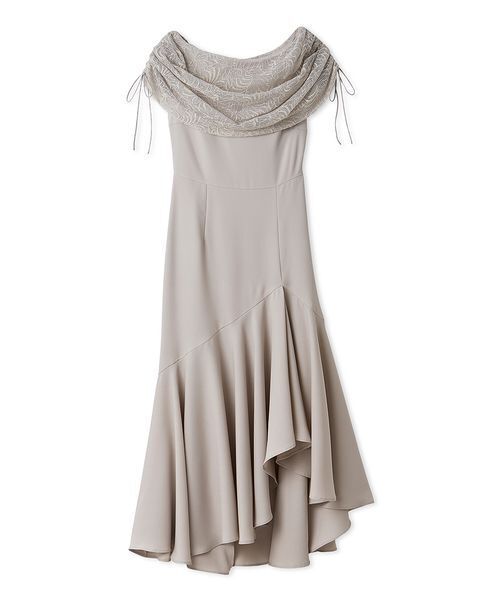 SNIDEL（スナイデル）の「ドレープケープマーメイドドレス（ドレス・レディース・イエロー/グレー/ブラック・1/0）」の5枚目の写真