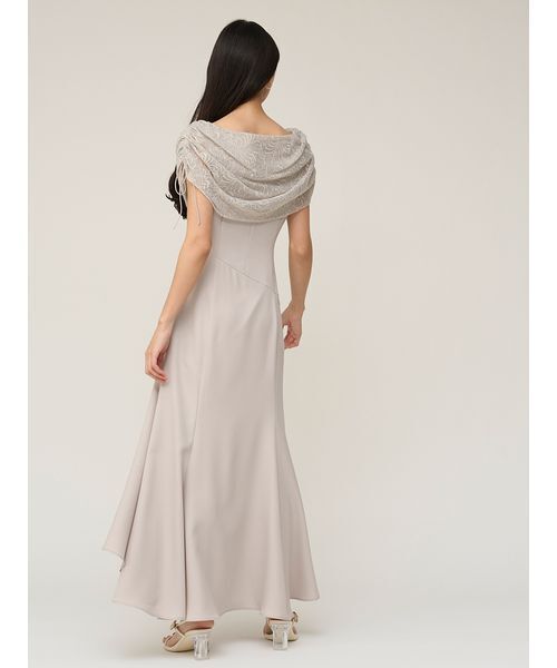 SNIDEL（スナイデル）の「ドレープケープマーメイドドレス（ドレス・レディース・イエロー/グレー/ブラック・1/0）」の6枚目の写真