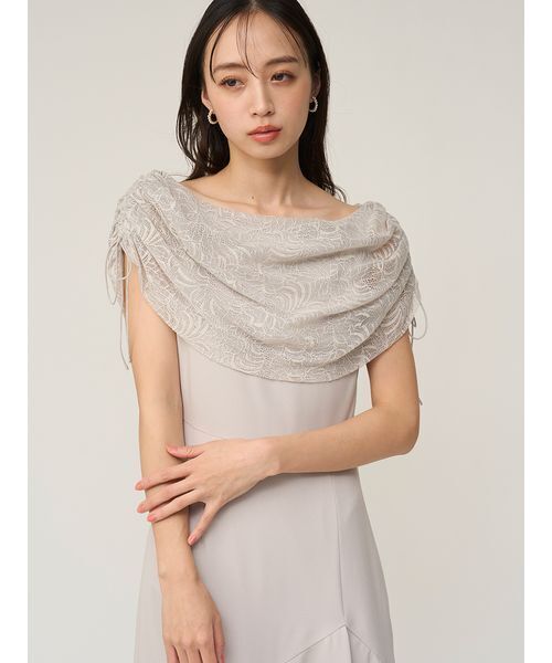 SNIDEL（スナイデル）の「ドレープケープマーメイドドレス（ドレス・レディース・イエロー/グレー/ブラック・1/0）」の8枚目の写真