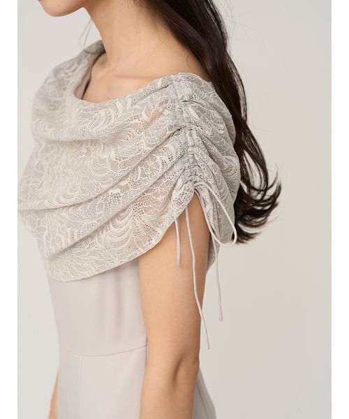 SNIDEL（スナイデル）の「ドレープケープマーメイドドレス（ドレス・レディース・イエロー/グレー/ブラック・1/0）」の9枚目の写真