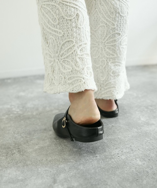 SOROTTO(ソロット)の「超軽量!バックレス ストラップミュールパンプス/ローヒール(パンプス・レディース・ブラウン/ブラック・39/38/37/36/35)」の6枚目の写真