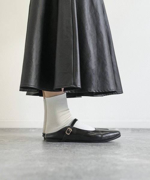 SOROTTO(ソロット)の「超軽量!バックレス ストラップミュールパンプス/ローヒール(パンプス・レディース・ブラウン/ブラック・39/38/37/36/35)」の17枚目の写真