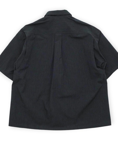 MATSUFUJI(マツフジ)の「【MATSUFUJI】 Striped Utility SS Shirt(シャツ/ブラウス・メンズ・ブラック/オフホワイト・3/4)」の9枚目の写真