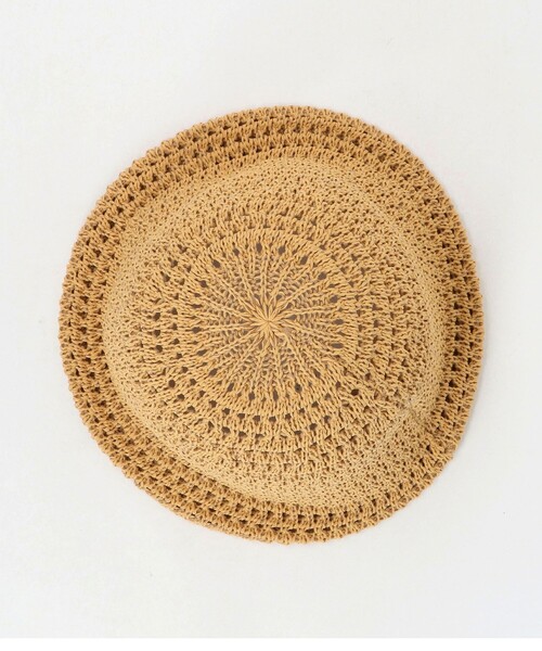 green label relaxing(グリーンレーベルリラクシング)の「スカシ柄 ハット / HAT / キッズ(ハット・キッズ・ナチュラル/ベージュ・FREE(54-56cm))」の6枚目の写真