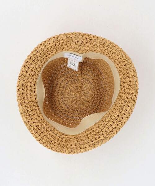 green label relaxing(グリーンレーベルリラクシング)の「スカシ柄 ハット / HAT / キッズ(ハット・キッズ・ナチュラル/ベージュ・FREE(54-56cm))」の7枚目の写真