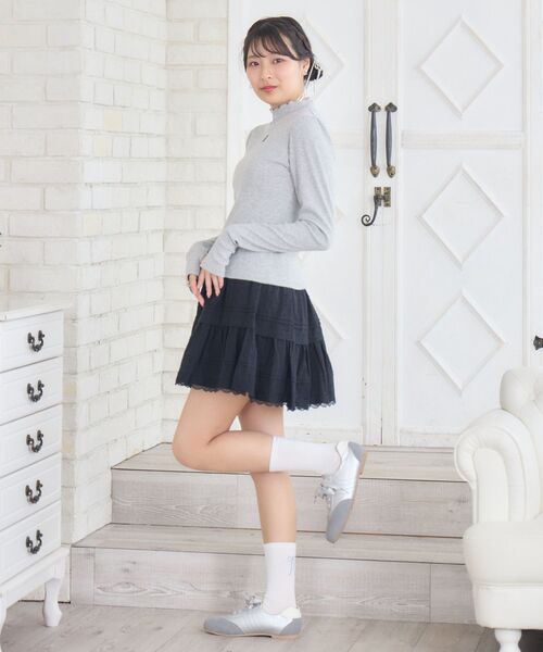 ems excite(エムズエキサイト)の「テレコインナーCT(Tシャツ/カットソー・レディース・ダークグレー/オフホワイト/ブラック/ブルー・FREE)」の20枚目の写真