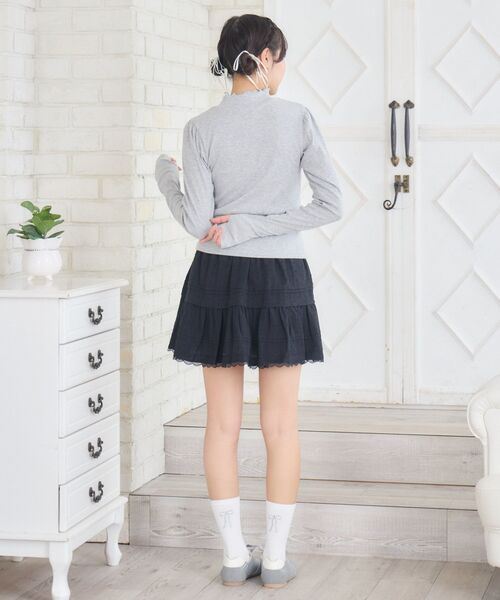 ems excite(エムズエキサイト)の「テレコインナーCT(Tシャツ/カットソー・レディース・ダークグレー/オフホワイト/ブラック/ブルー・FREE)」の21枚目の写真