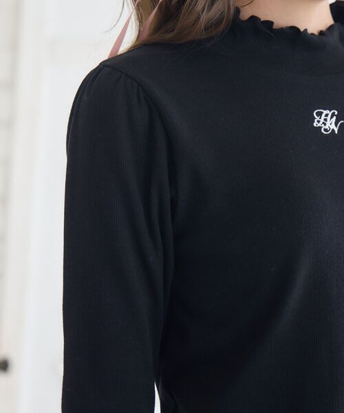 ems excite(エムズエキサイト)の「テレコインナーCT(Tシャツ/カットソー・レディース・ダークグレー/オフホワイト/ブラック/ブルー・FREE)」の7枚目の写真