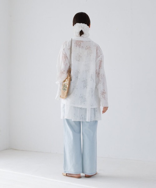 flower(フラワー)の「フラワーリングジャケット(テーラードジャケット・レディース・ブラック/アイボリー・FREE)」の7枚目の写真