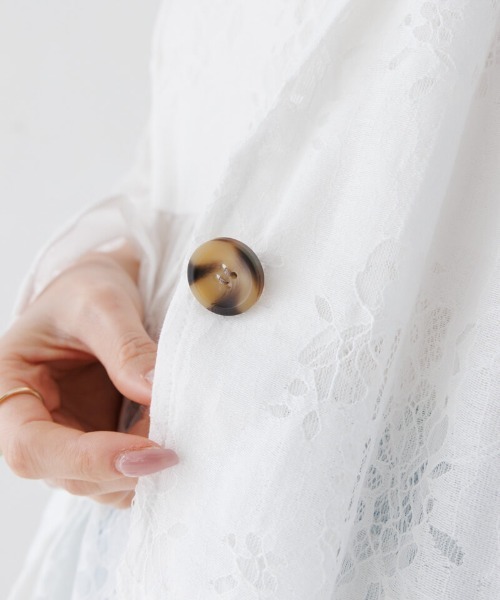 flower(フラワー)の「フラワーリングジャケット(テーラードジャケット・レディース・ブラック/アイボリー・FREE)」の9枚目の写真