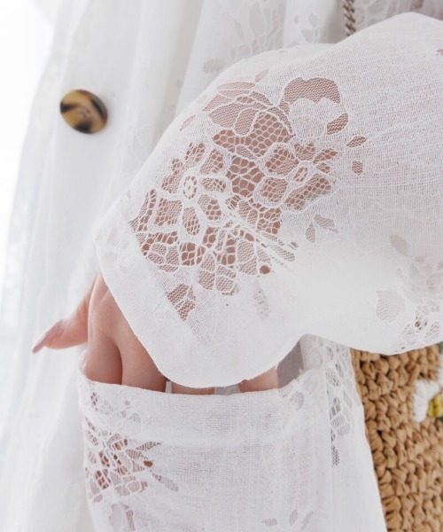 flower(フラワー)の「フラワーリングジャケット(テーラードジャケット・レディース・ブラック/アイボリー・FREE)」の10枚目の写真