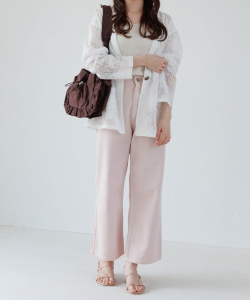 flower(フラワー)の「フラワーリングジャケット(テーラードジャケット・レディース・ブラック/アイボリー・FREE)」の12枚目の写真