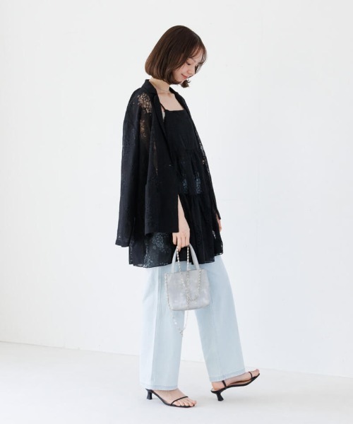 flower(フラワー)の「フラワーリングジャケット(テーラードジャケット・レディース・ブラック/アイボリー・FREE)」の17枚目の写真