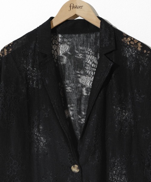flower(フラワー)の「フラワーリングジャケット(テーラードジャケット・レディース・ブラック/アイボリー・FREE)」の22枚目の写真