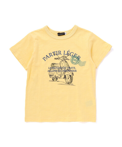 BeBe(ベベ)の「スラブ天竺乗り物スケッチ半袖Tシャツ(Tシャツ/カットソー・キッズ・ブルー/イエロー/ブラック・120cm/140cm/130cm/110cm)」の9枚目の写真