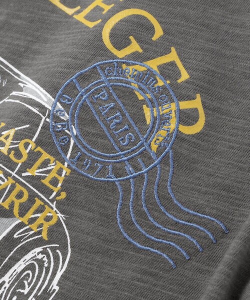 BeBe(ベベ)の「スラブ天竺乗り物スケッチ半袖Tシャツ(Tシャツ/カットソー・キッズ・ブルー/イエロー/ブラック・120cm/140cm/130cm/110cm)」の15枚目の写真