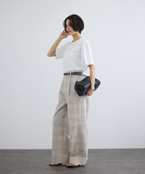 SALON adam et rope'（サロン アダム エ ロペ）の「エンザイムコットンスラックス / FABRICA（スラックス・レディース・ベージュ・M/S）」の18枚目の写真