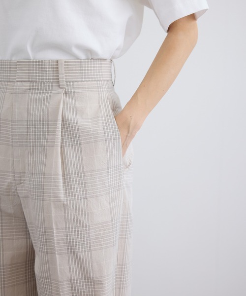 SALON adam et rope'（サロン アダム エ ロペ）の「エンザイムコットンスラックス / FABRICA（スラックス・レディース・ベージュ・M/S）」の7枚目の写真