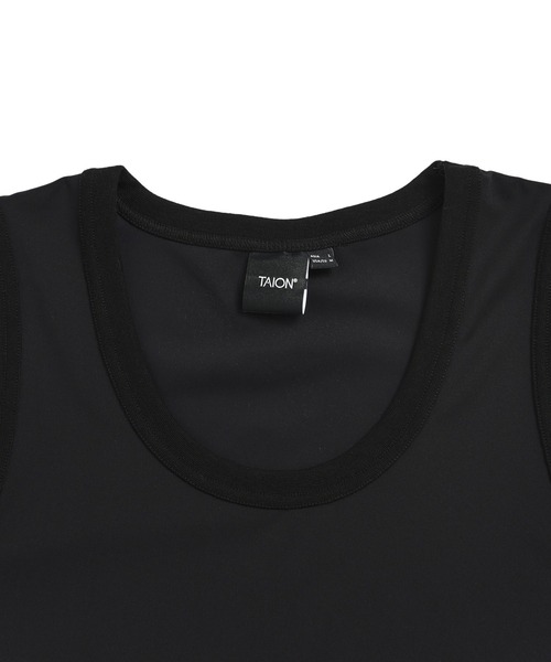 TAION(タイオン)の「【TAION(タイオン)】〈ユニセックス〉ベーシックスポーツ UV 高反発ストレッチ タンクトップ UVカット 接触冷感(タンクトップ・メンズ・グリーン系7/ライトグレー系4/ダークネイビー/オフホワイト/イエロー系その他/ブラック・M/2XL/XL/L/S/3XL)」の11枚目の写真
