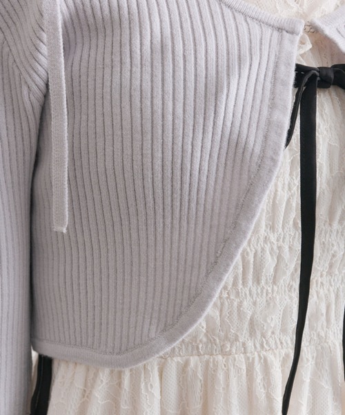 OLIVE des OLIVE（オリーブデオリーブ）の「2026　ボレロ（カーディガン/ボレロ・レディース・ブラック/サックスブルー/オフホワイト・FREE）」の11枚目の写真