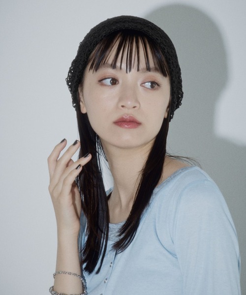 PAGEBOY（ページボーイ）の「レースアミニットキャップ（キャップ・レディース・ホワイト/ブラック・FREE）」の18枚目の写真