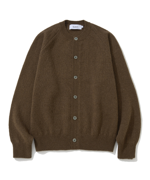 KNITTED(ニッティド)の「シェギドック ウール100% ラウンドカーディガン ブラウン(カーディガン/ボレロ・レディース・その他・MEDIUM/LARGE/X-LARGE)」の2枚目の写真