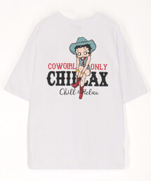 限定展開 CHILLAX/チラックス BETTYサガラ刺繍LOGO TEE