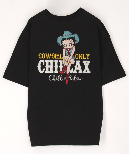 FREAK'S STORE(フリークスストア)の「限定展開 CHILLAX/チラックス BETTYサガラ刺繍LOGO TEE(Tシャツ/カットソー・メンズ・ホワイト/ブラック・X-LARGE/LARGE/MEDIUM)」の2枚目の写真