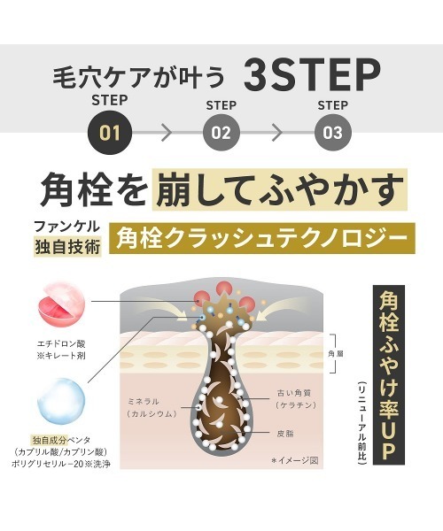 FANCL（ファンケル）の「マイルドクレンジング オイル＜ブラック&スムース＞ 1本（クレンジング・レディース・その他・FREE）」の9枚目の写真