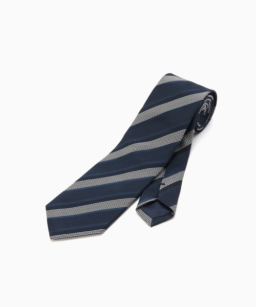 EDIFICE(エディフィス)の「PB バスケットストライプタイ(ネクタイ・メンズ・ネイビー/ブラウン・FREE)」の2枚目の写真