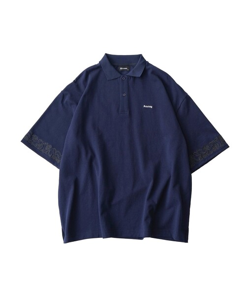 Subciety(サブサエティ)の「Sleeve embroidery polo shirt(ポロシャツ・メンズ・ブラック/ネイビー/チャコール/ホワイト・SMALL/X-LARGE/LARGE/MEDIUM)」の21枚目の写真