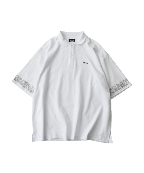 Subciety(サブサエティ)の「Sleeve embroidery polo shirt(ポロシャツ・メンズ・ブラック/ネイビー/チャコール/ホワイト・SMALL/X-LARGE/LARGE/MEDIUM)」の5枚目の写真