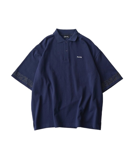 Subciety(サブサエティ)の「Sleeve embroidery polo shirt(ポロシャツ・メンズ・ブラック/ネイビー/チャコール/ホワイト・SMALL/X-LARGE/LARGE/MEDIUM)」の8枚目の写真