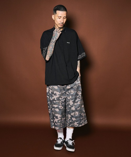 Subciety(サブサエティ)の「Sleeve embroidery polo shirt(ポロシャツ・メンズ・ブラック/ネイビー/チャコール/ホワイト・SMALL/X-LARGE/LARGE/MEDIUM)」の11枚目の写真