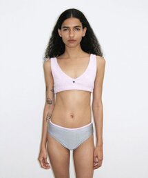 DIAGONAL（ダイアゴナル）の「HEART LOGO TERRY BRA TOP (pink)（チューブトップ）」